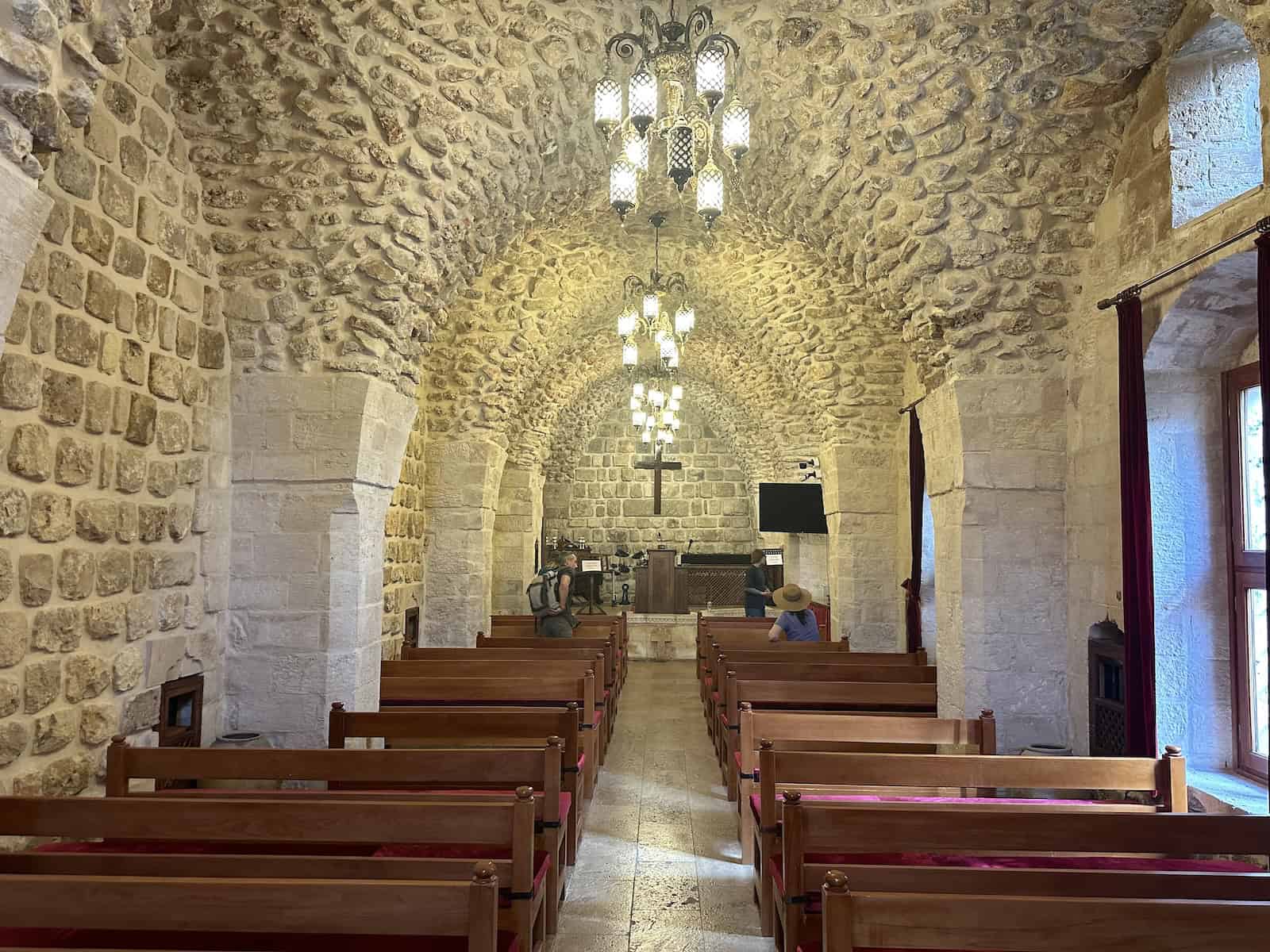 Nave of the Mardin Protestant Church in Mardin, Turkey