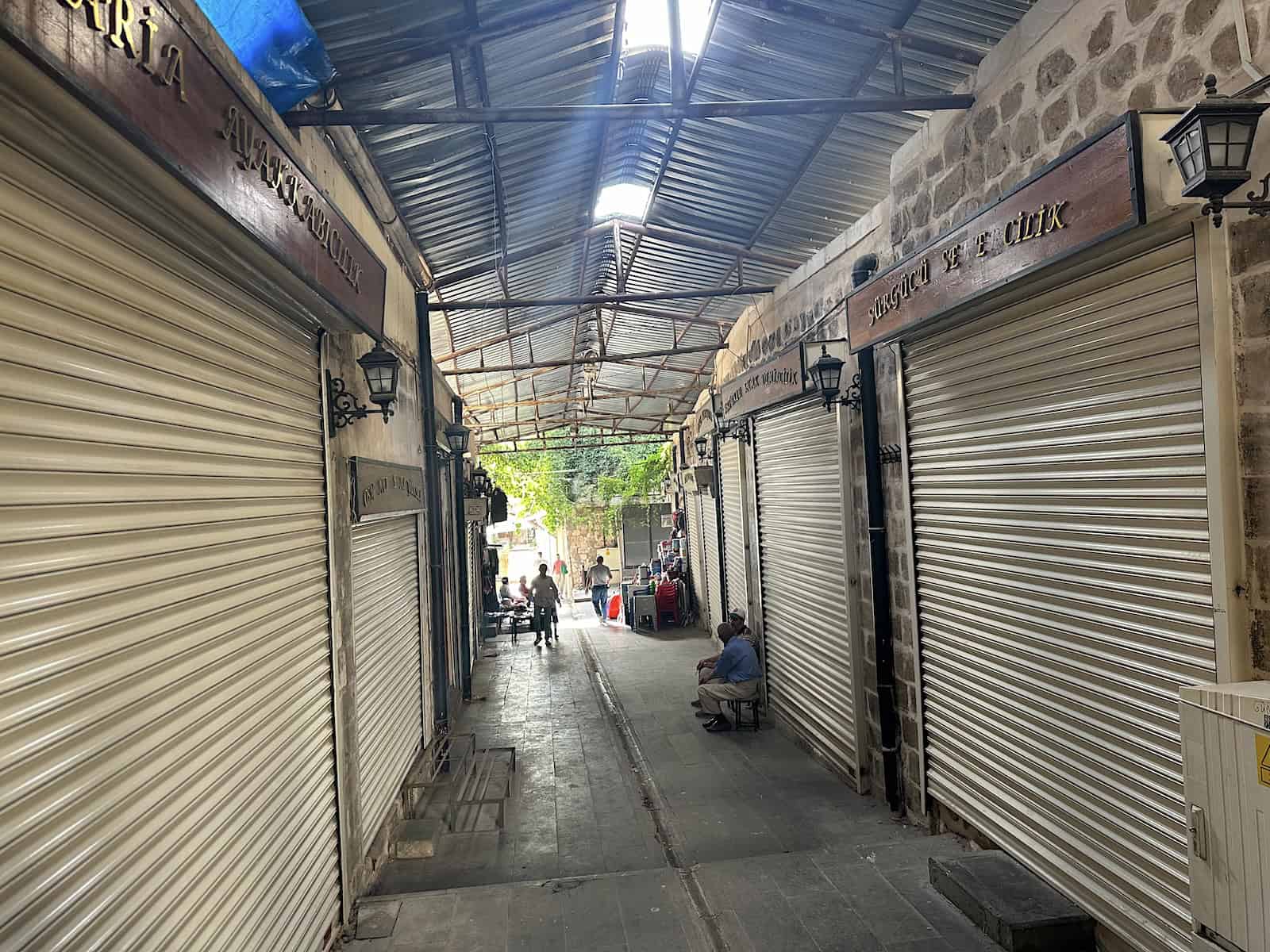 Closed shops in the bazaar