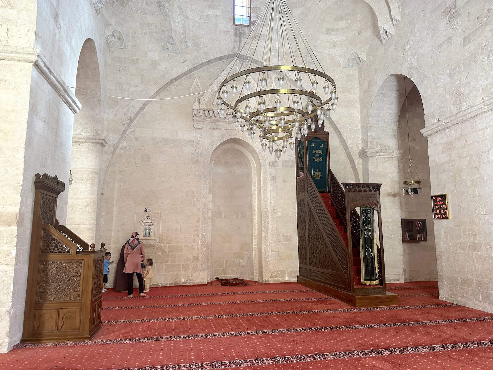 Mihrab and minbar of the Grand Mosque of Mardin, Turkey