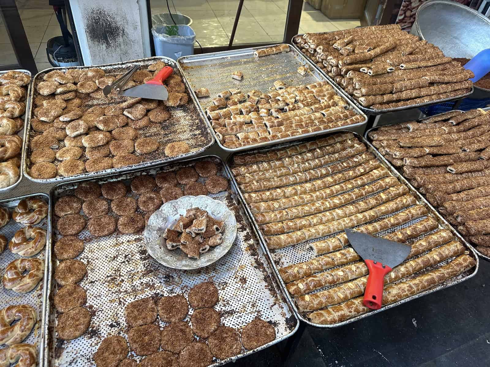 Local pastries in the bazaar