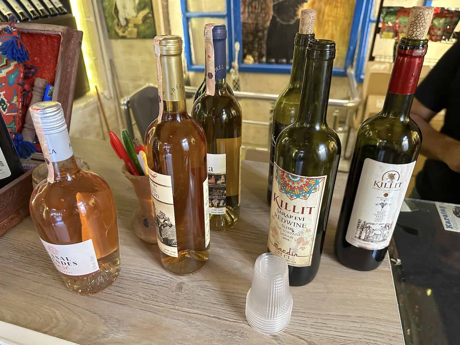 Syriac wine at Kıllıt Şarap Evi in Mardin, Turkey