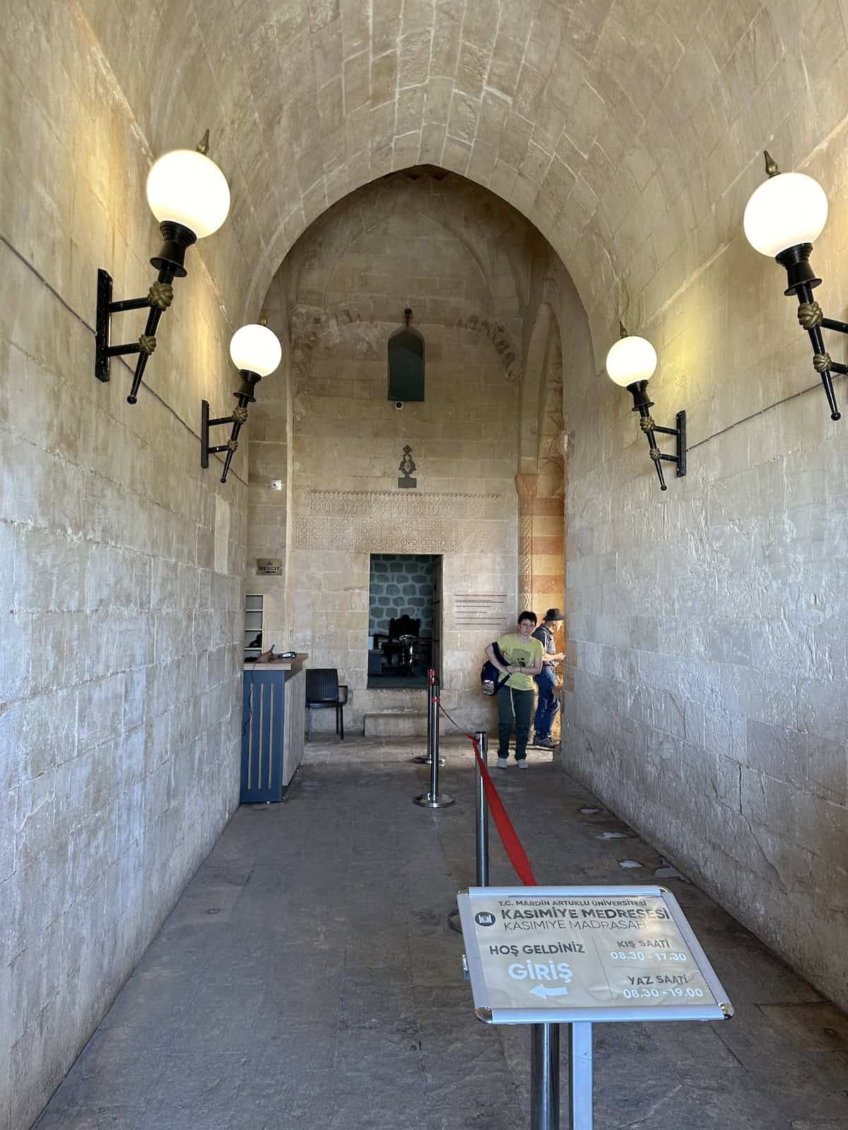 Entry corridor of the Kasımiye Madrasa