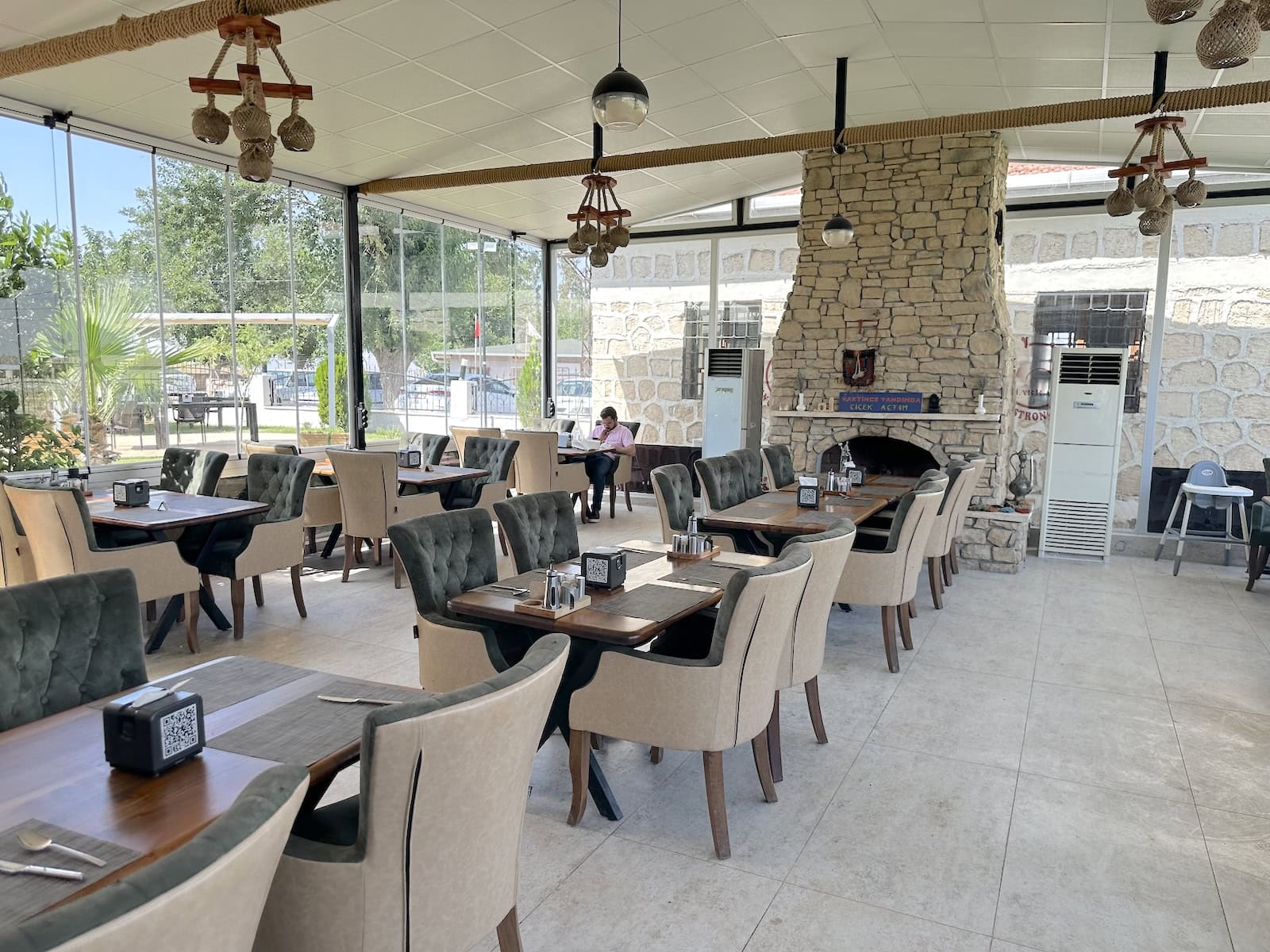 Dining room at Harran Gastronomi Merkezi in Harran, Turkey