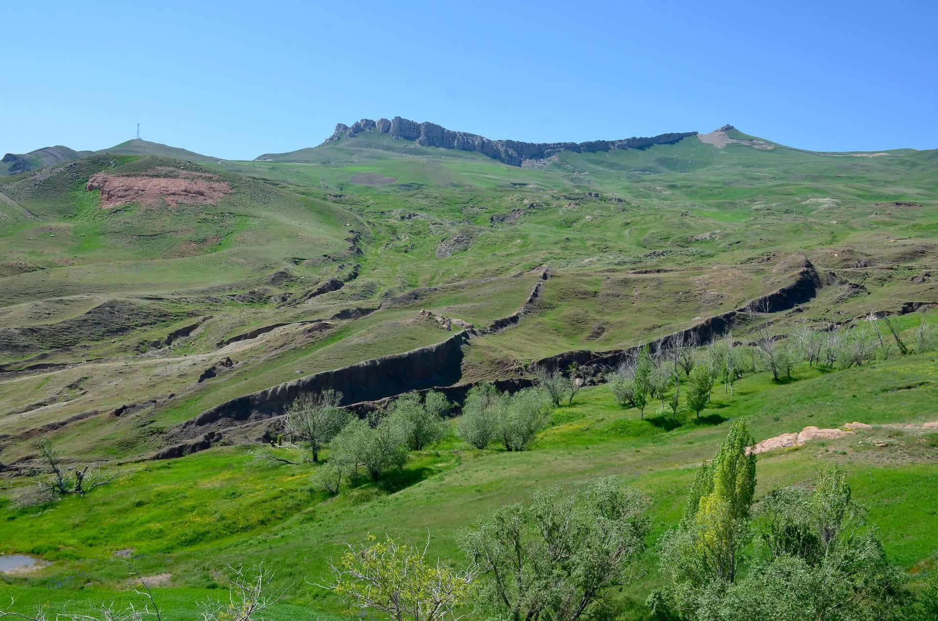 Noah's Ark formation from the Noah's Ark Visitor Center near Doğubayazıt, Turkey