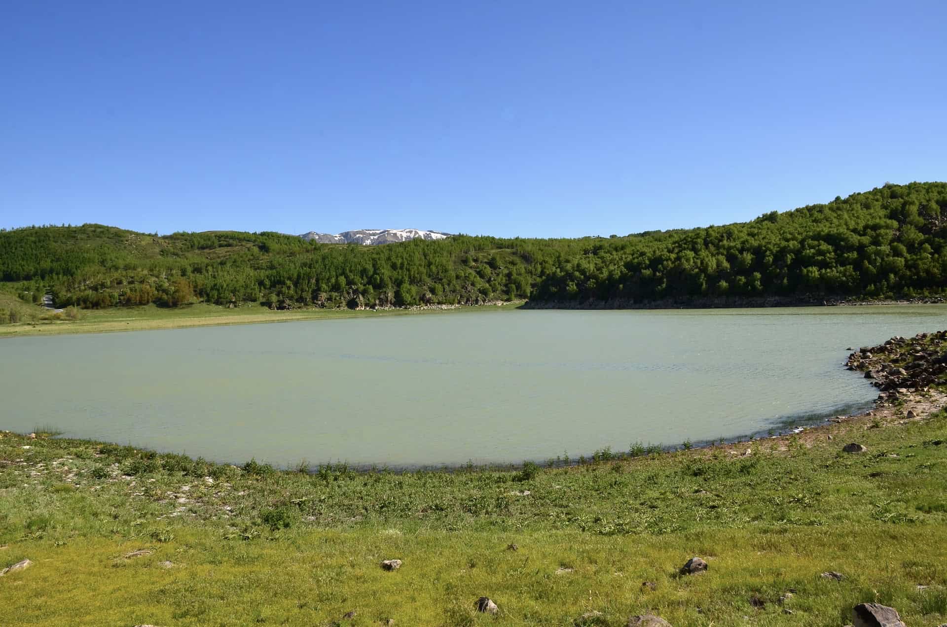 Lake Ilı in the Nemrut Caldera in Turkey