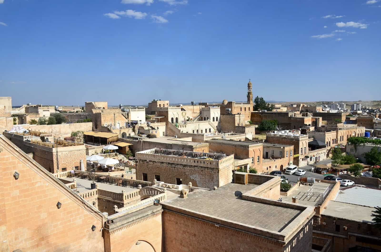 View from the balcony of the Midyat Guest House in Midyat, Turkey