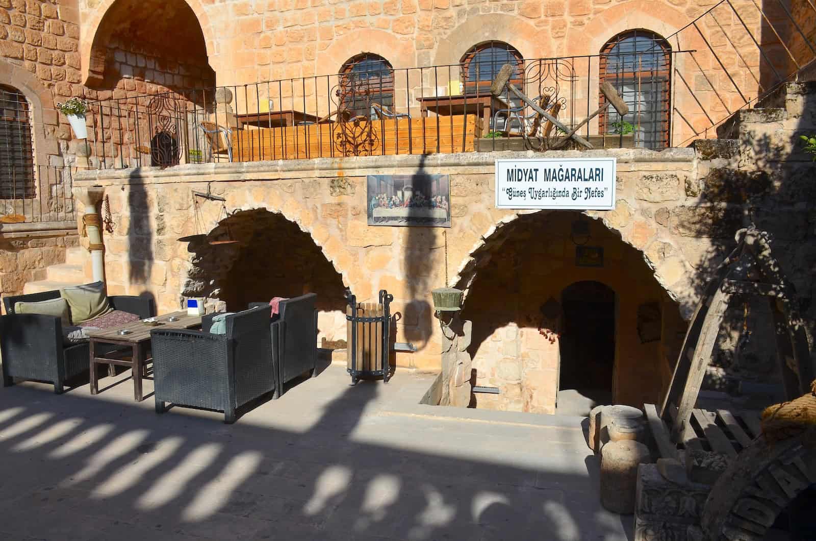 Entrance to the Midyat Caves in Midyat, Turkey