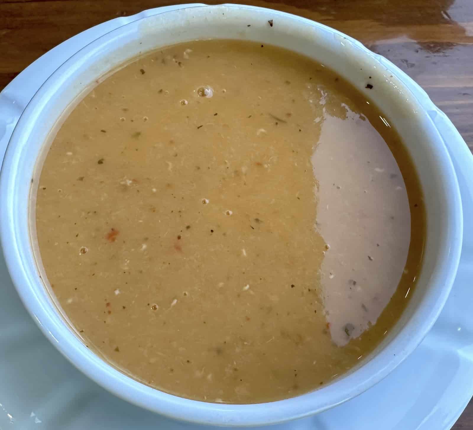 Lentil soup at Durak Lokantası