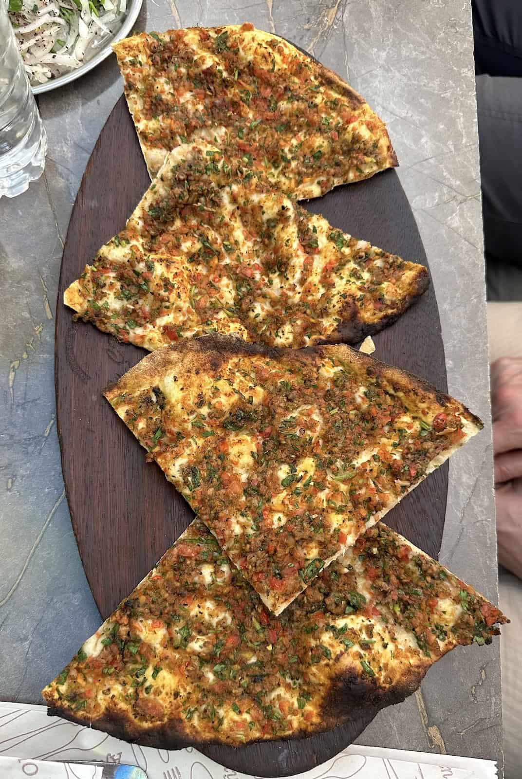 Lahmacun at By Çıtır in Siirt, Turkey