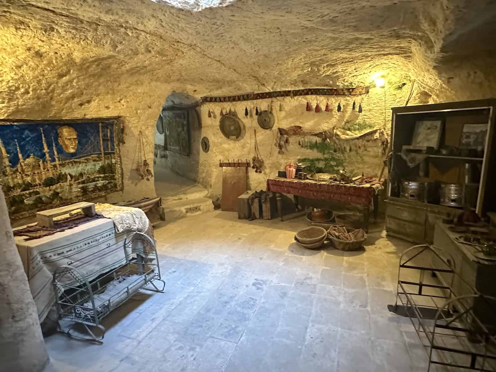 Third chamber of the Midyat Caves in Midyat, Turkey